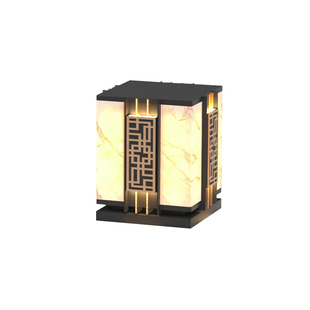 柱头灯太阳能大门柱子灯户外庭院灯别墅围墙灯新中式院子柱灯防水