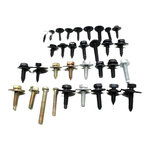 汽车牌照螺丝铁片自攻螺丝底座固定U型夹叶子板金属卡扣卡子大全