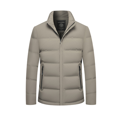 皮尔卡丹冬季新款男白鸭绒羽绒服