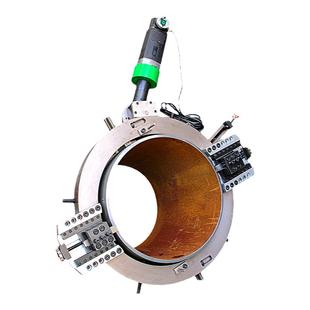 外卡式破口不锈钢管道管子圆管切割电动外夹式坡口机外钳式倒角机