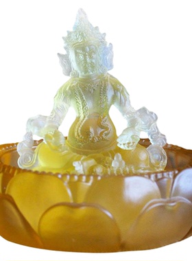 琉璃浴佛节组合居家寺庙黄财神