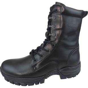 新式伞降靴男超轻户外防水真皮飞行靴软底减震正品作战训靴空降靴