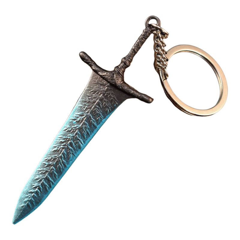 10CM 艾尔登游戏周边全金属武器模型暗月大剑大马士革巨剑钥匙扣
