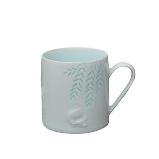 春火影青玲珑乐牛马克杯浮雕牛意境陶瓷杯子喝水家用文艺水杯