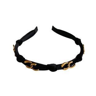 黑色复古小香风发箍女丝绒细边高级感头箍防滑百搭优雅压发卡发捆