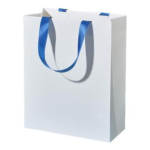 白牛皮纸袋手提袋服装店包装袋加厚结实可定制logo衣服礼物礼品袋