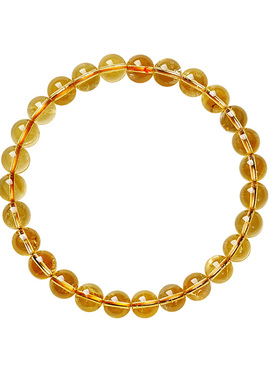 宫里上新天然黄水晶手串