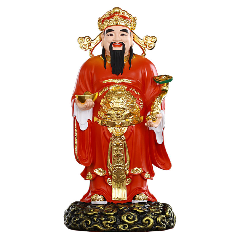 华音殿文财神神像招财摆件