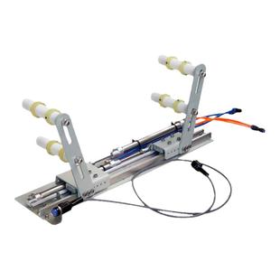 新款气动啤呤架 脚踏伸缩拉松紧机 橡筋撑开架平车自动感应橡筋架