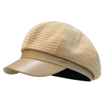 八角帽2024新款女秋冬显脸小帽子