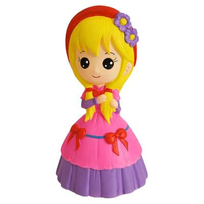 DIY公主娃上色陶瓷白胚存钱罐