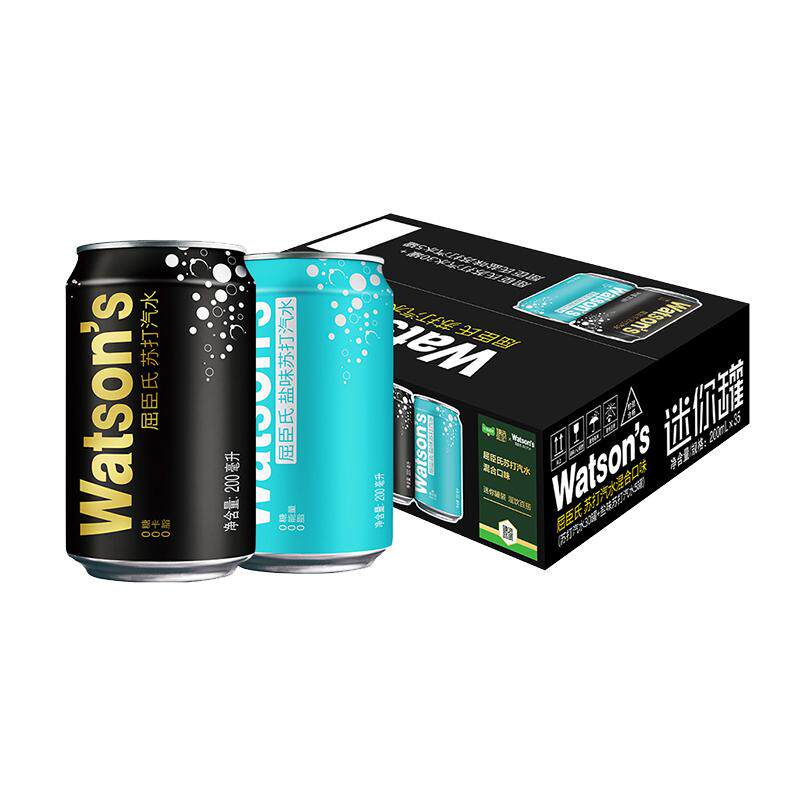 【k姐推荐】臻选无糖混合苏打气泡水原味盐味无糖汽水碳酸饮料