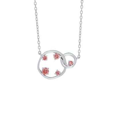 TFR星月夜系列粉钻项链