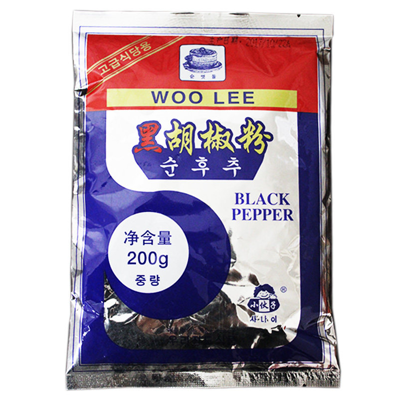 小伙子黑胡椒粉200g石磨厨房调料烤肉牛排烧烤撒料调味品意面