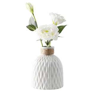 创意简约陶瓷小花瓶北欧风插花干花客厅电视柜餐桌家居装饰品摆件