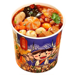 班干部正宗酸辣粉麻酱粉花甲粉网红关东煮桶装泡面方便面速食整箱