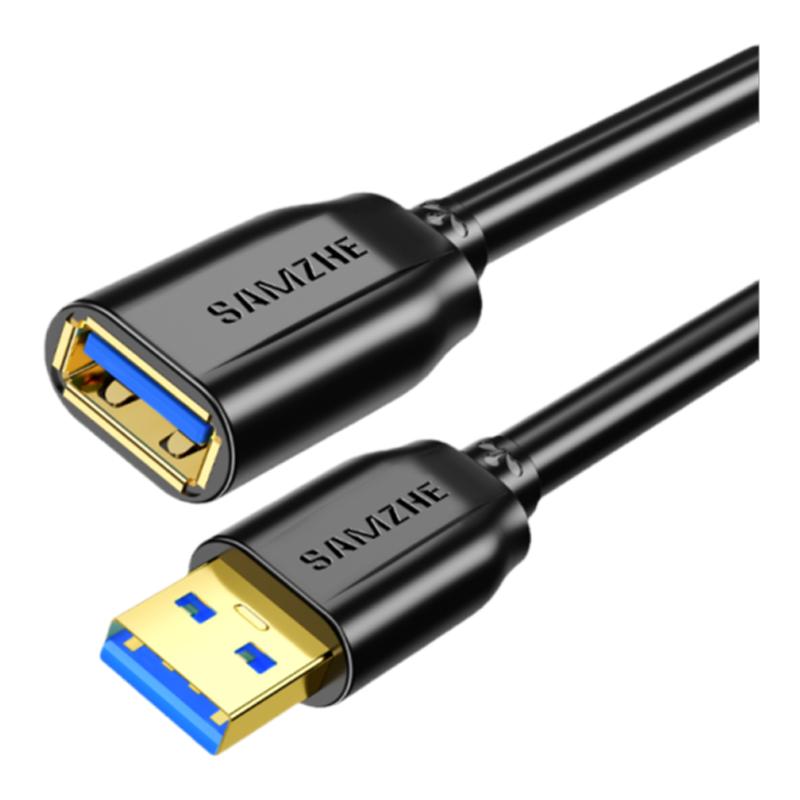 山泽usb3.0延长线1/3/5米公对母加长数据线电脑电视打印机无线网卡车载连接键盘鼠标U盘接口转接加长线