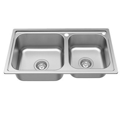 樱茂厨房双槽sus304不锈钢大水槽