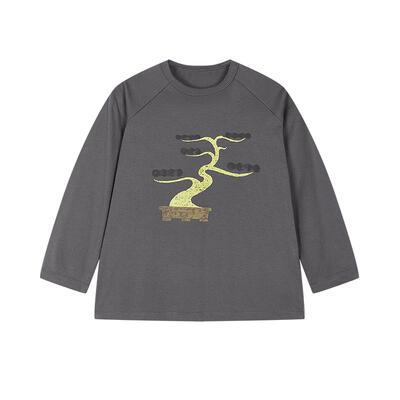 江南布衣童装长袖T恤H型宽松