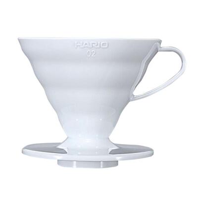 日本进口hario手冲v60白色带咖啡