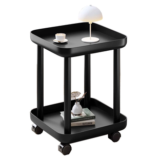 沙发边几家用迷你移动双层茶几极简小桌子床头小型置物架卧室阳台
