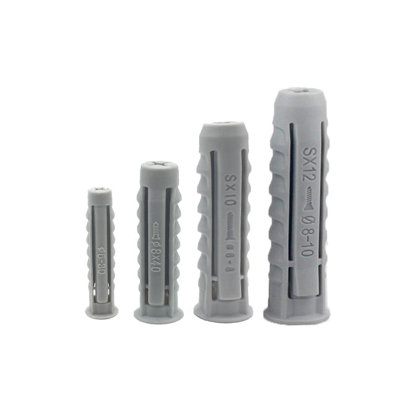 膨胀螺丝塑料膨胀管塞胶塞电视机挂架浴室柜四面体膨胀管10mm12mm