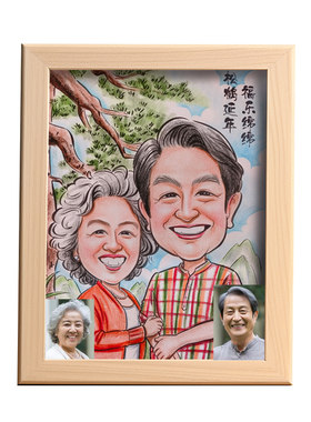 宝宝公司领导医生老师似颜绘礼物