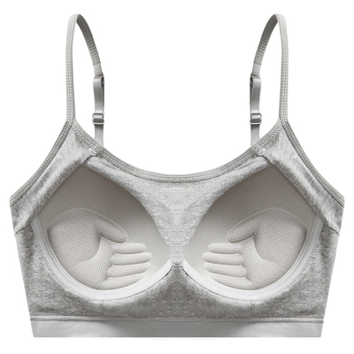 一体式纯棉内衣女薄款小胸聚拢