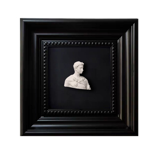 法式中古风装饰画高级感古希腊人物头像石膏壁画客厅立体室内挂画