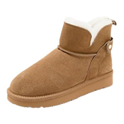 达芙妮厚底雪地靴女东北保暖棉鞋