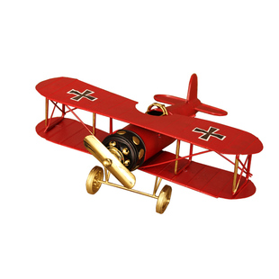 复古飞机模型工艺品小摆件玩具铁艺男孩房间男生儿童房卧室装饰品