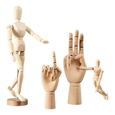 北欧小木头人木偶摆件家居装饰品