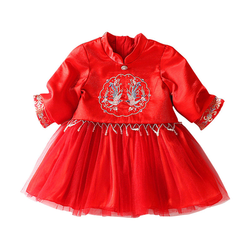 女宝宝秋季新款汉服套装拜年服