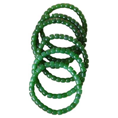 天然俄罗斯碧玉直切桶珠款手链