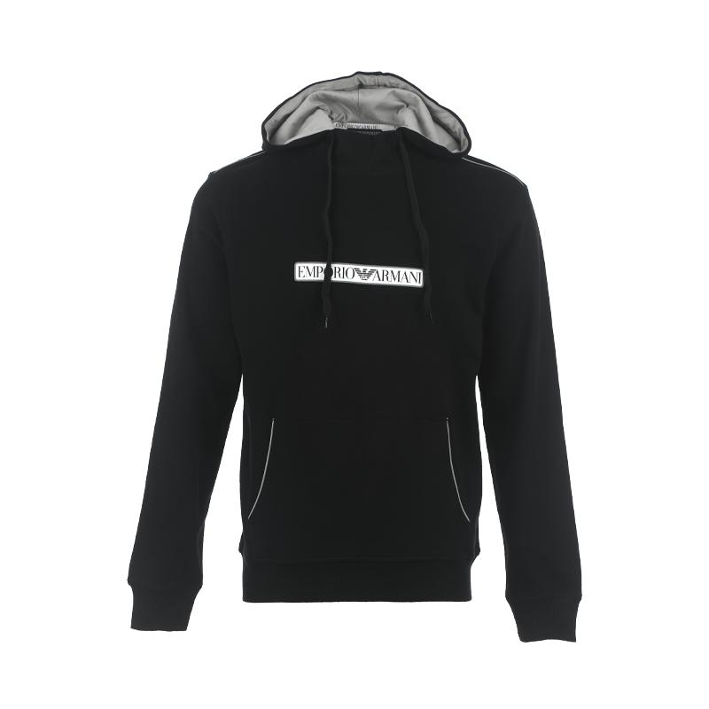 【自营】EMPORIO ARMANI/阿玛尼男士运动休闲棉质连帽卫衣家居服