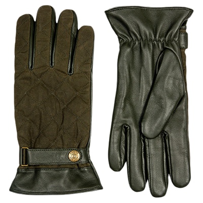 DENTS蜡棉防水触屏抓绒男士手套