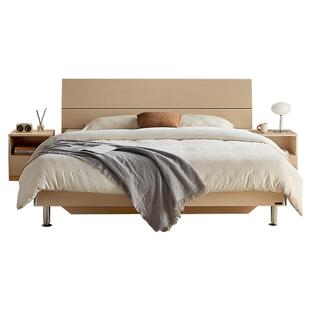 全友家居现代简约主卧室1米8双人大床出租房屋小户型1.5m单人床架