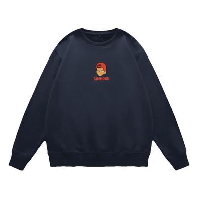 秋冬加绒加厚男士圆领潮牌卫衣