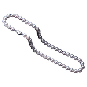 天然淡水正圆强光珍珠项链明星同款妈妈珠链礼物无核送长辈高品质