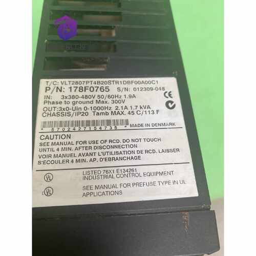 VLT2807PT4B20STR1DBF00A00C1丹佛斯