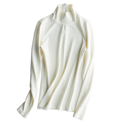 高领弹力女百搭长袖打底衫