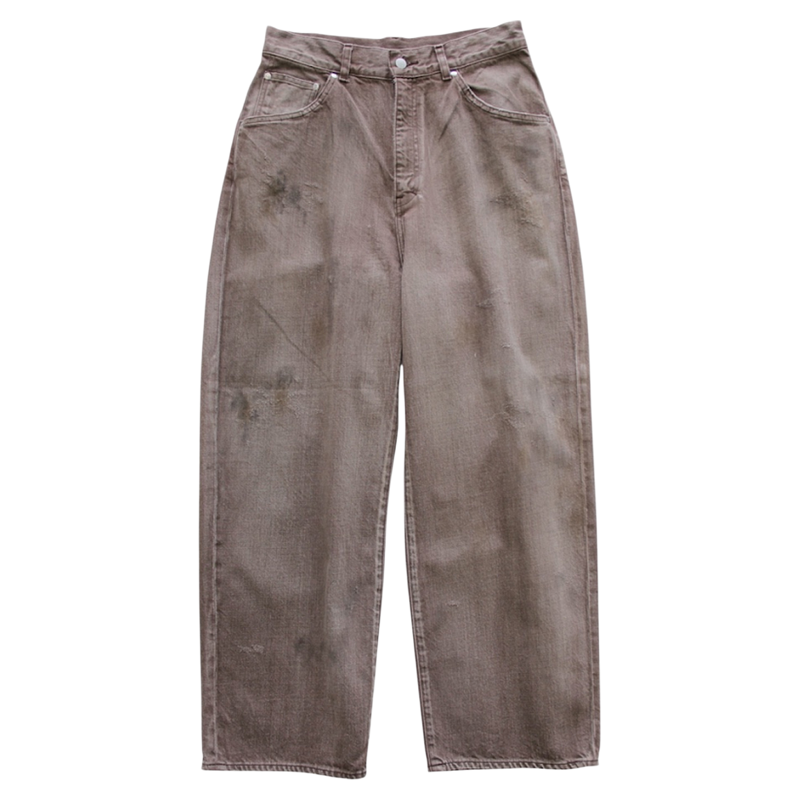 现货 ANCELLM #01 AGING01 水洗宽松做旧休闲牛仔裤 25AW