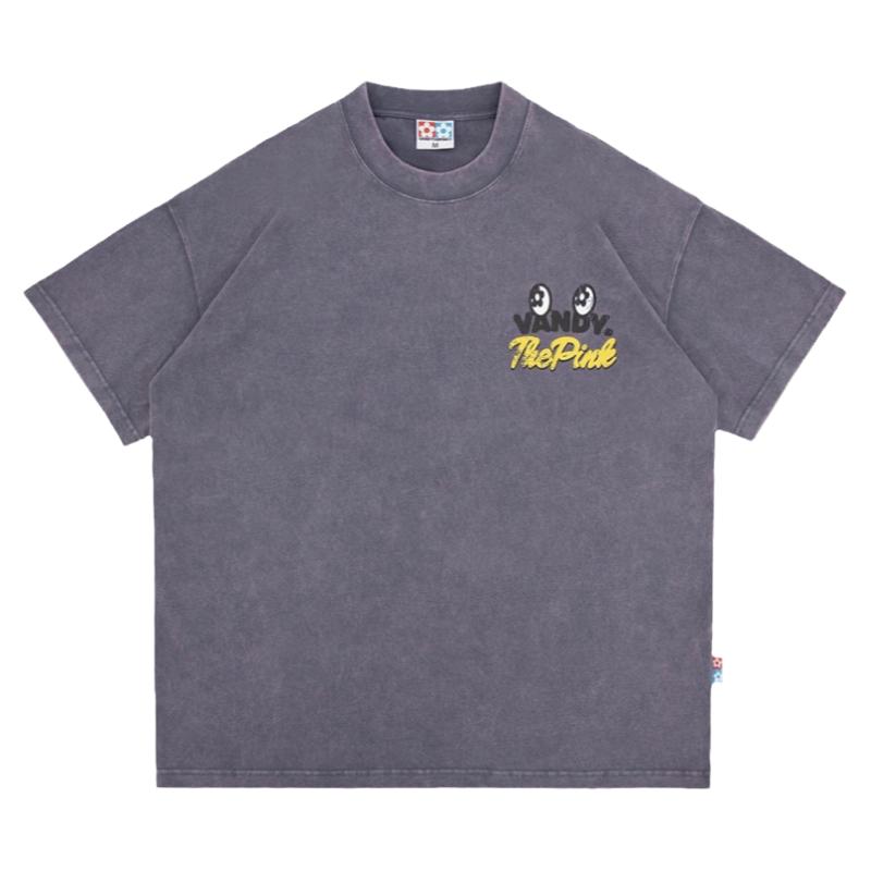 vandythepink Vintage Flower Tee 复古花卉情侣短袖透气印花短袖