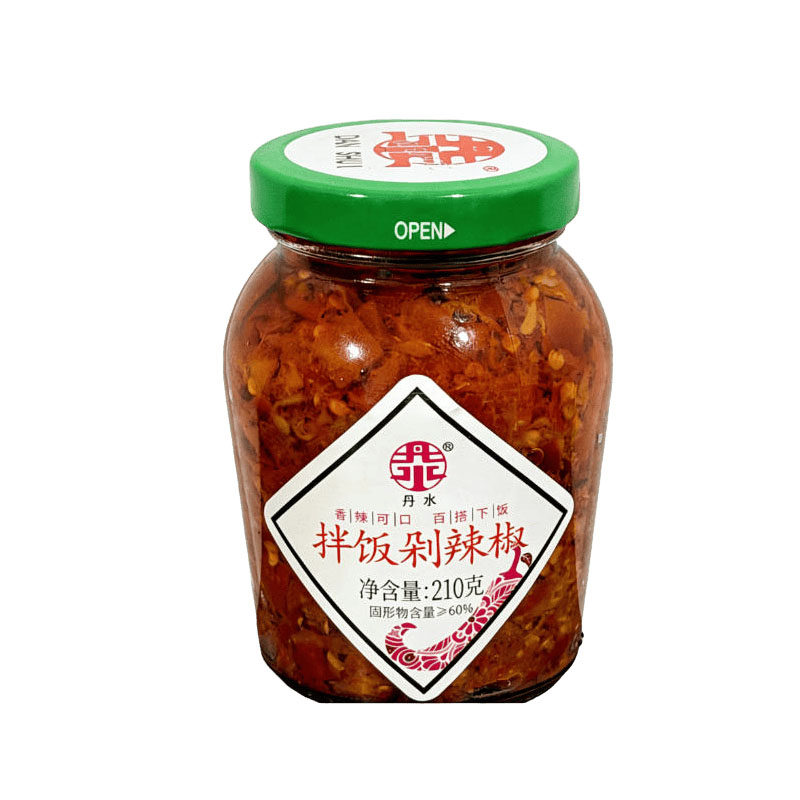 丹水拌饭剁辣椒辣椒酱豉香蒜香朝天椒拌饭酱剁椒鱼头下饭菜蒸鱼