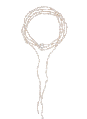 JX I 息径 极简美学天然巴洛克珍珠长项链多层设计老钱造型毛衣链