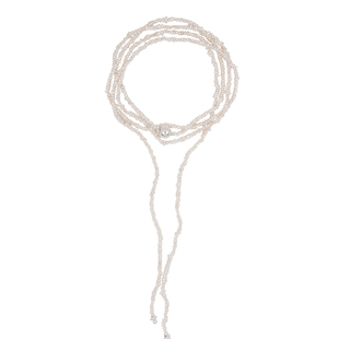 JX I 息径 极简美学天然巴洛克珍珠长项链多层设计老钱造型毛衣链