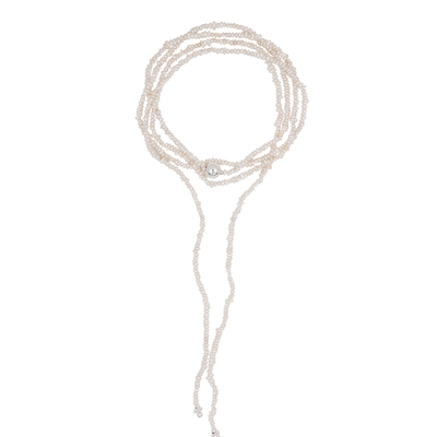 JX I 息径 极简美学天然巴洛克珍珠长项链多层设计老钱造型毛衣链