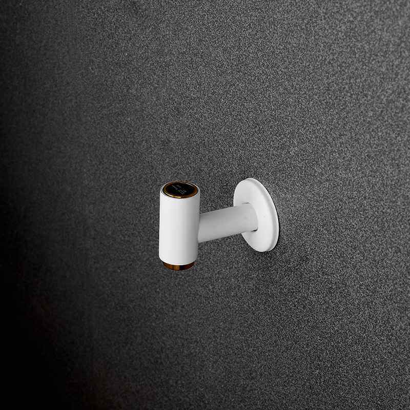 全铜入墙水龙头全自动池龙头冷白色单嘴拖把洗衣机按键开水阳台快