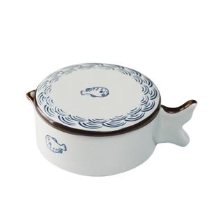 梅林笔庄多功能陶瓷墨池书法专用砚台带盖墨盒墨蝶毛笔笔搁笔舔国画调色盘文房四宝学生练字大容量墨碗墨盘