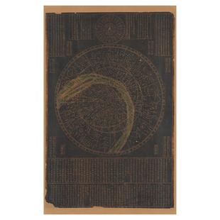 明洪武二十八年天象列次分野星象图复古书画国画真迹微喷卷轴装饰